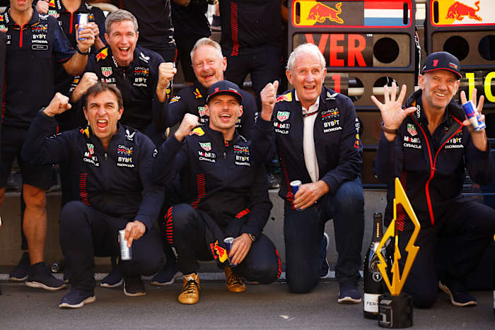 Red Bull - Max Verstappen - Helmut Marko - Adrian Newey